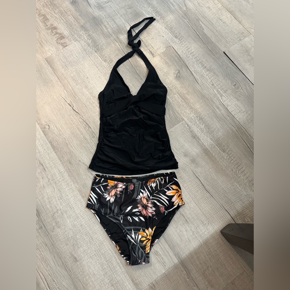 Amazon Black and Orange Bikini Collection Swim